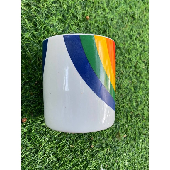 Vintage RAINBOW Coffee Mug - 80's Pride Mug - F.T.D.A. Coffee Cup - Picture 6 of 8